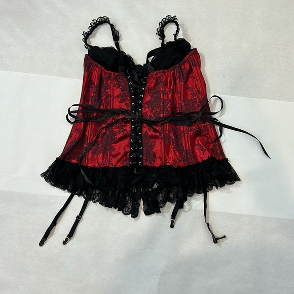 Vintage intimate, apparel, brocade lace back corset top women’s plus size 40 - Picture 6 of 7